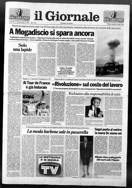 Il giornale : quotidiano del mattino